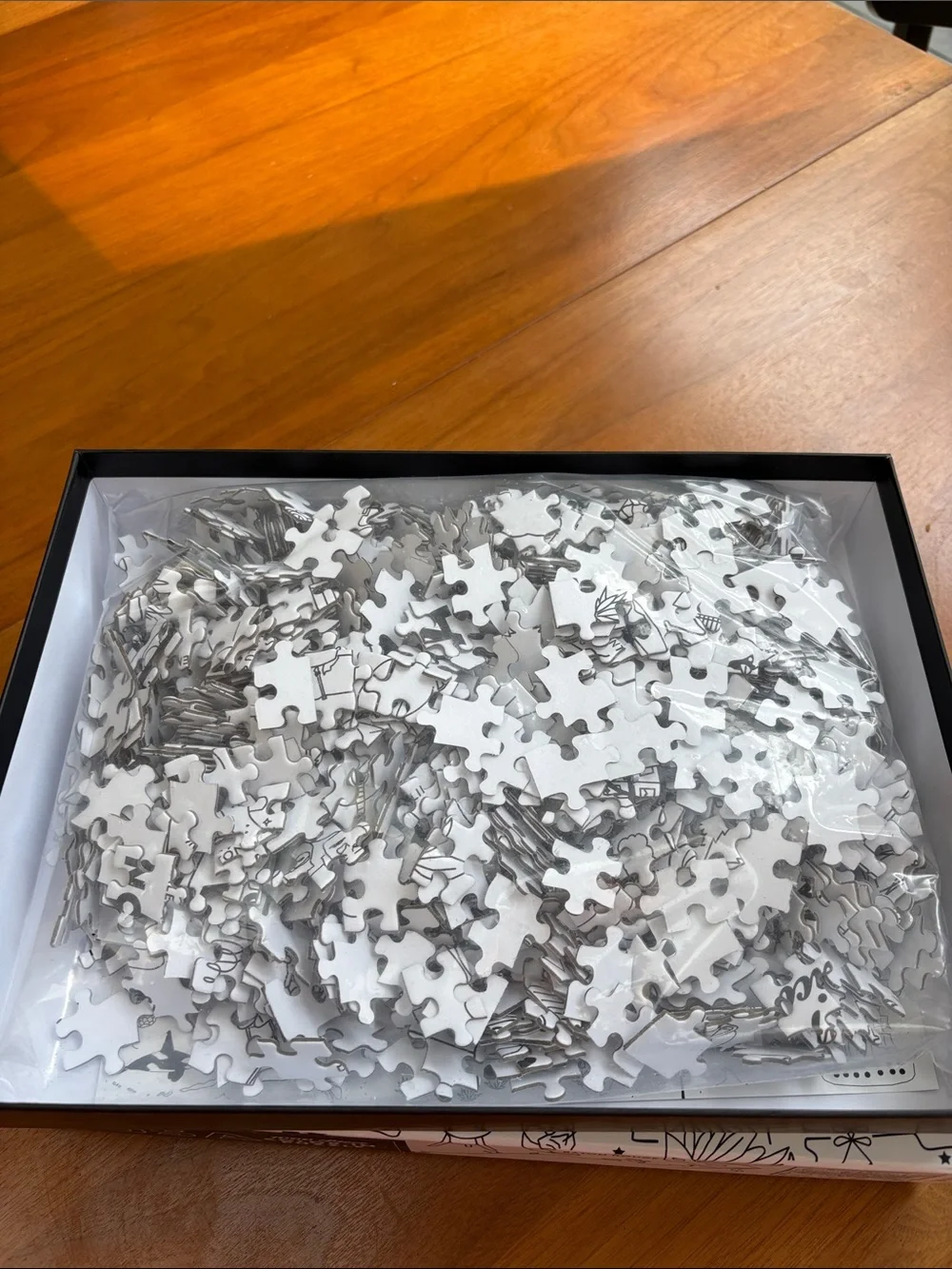 USA 1000-Piece Color-In Puzzle – Black & White